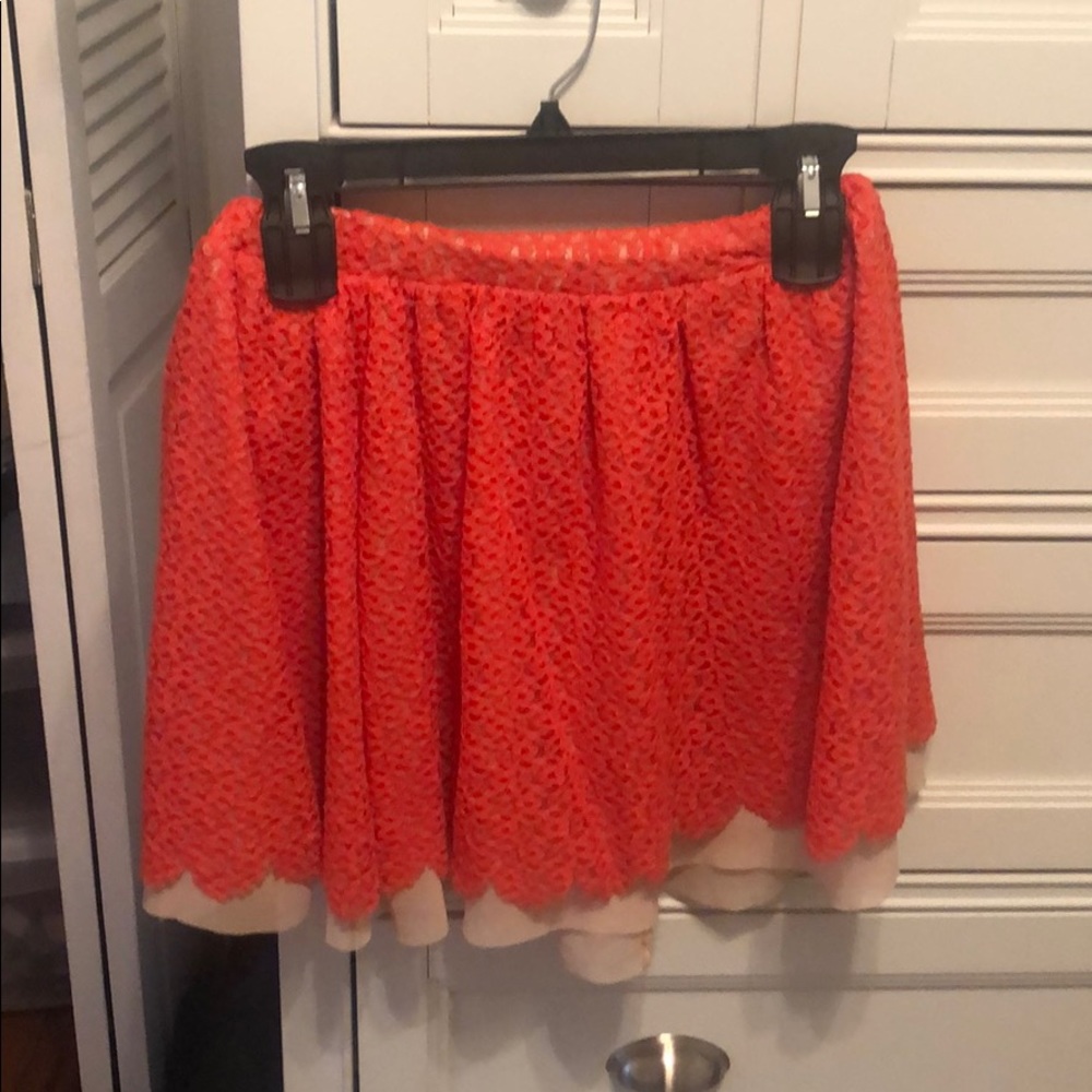 Orange and cream Skirt
